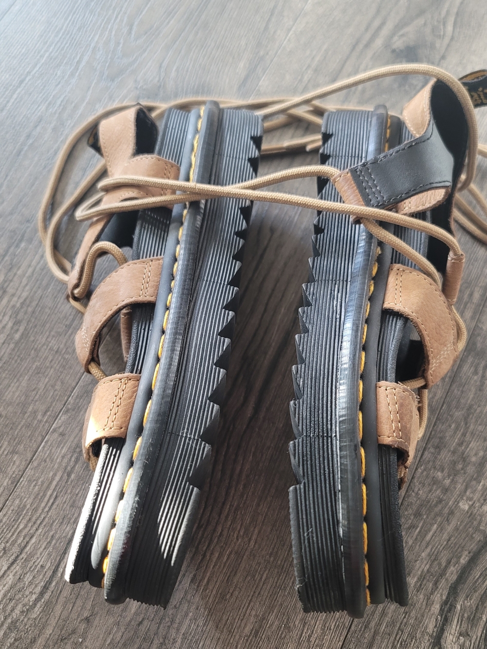 Dr Martens Nartilla sandals in sand nubuck - Picture 6 of 8